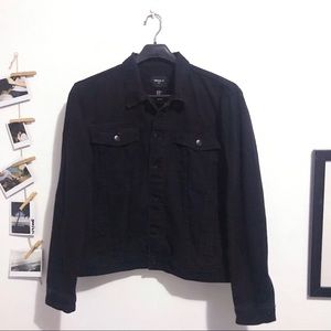 Black Denim Long Sleeve Jacket // forever21men